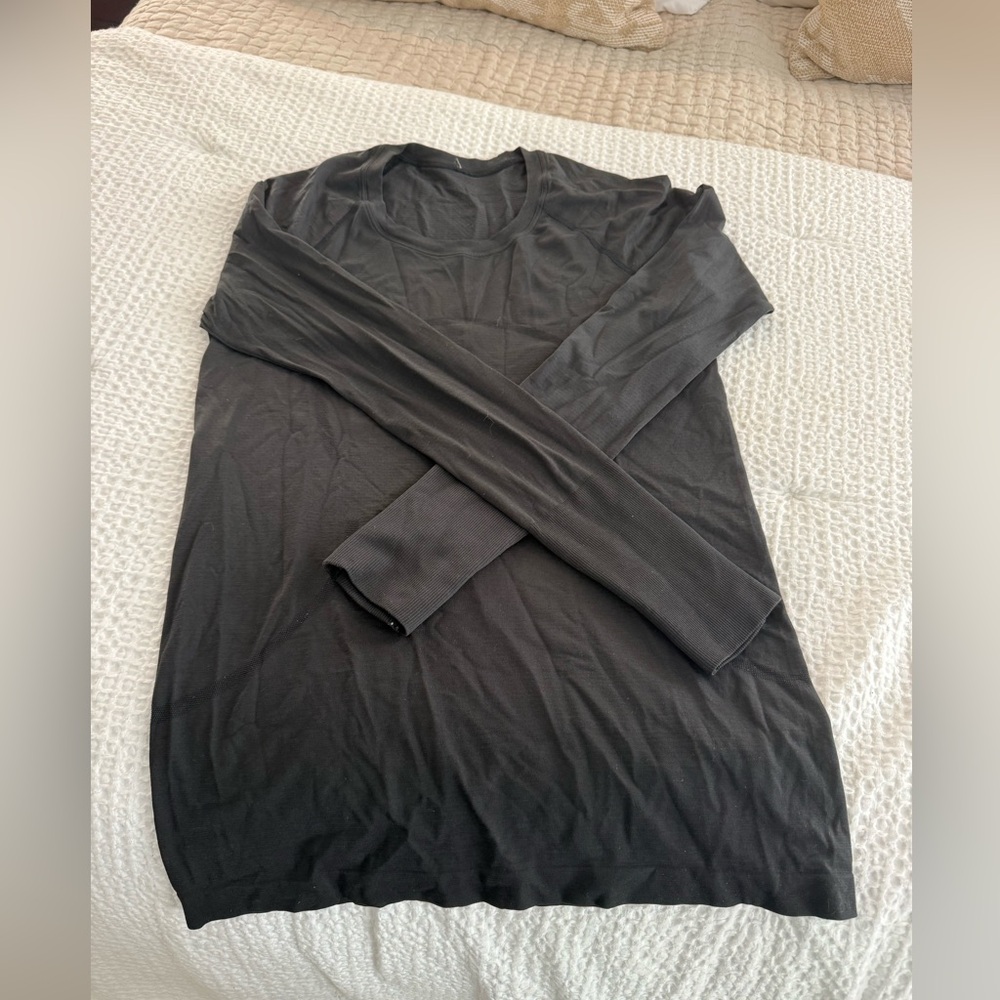 Black Long Sleeve Shirt swiftly lululemon 10